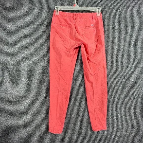 Vineyard Vines Pants Womens 0‎ Pink Skinny Cotton Blend Lightweight Comfort Golf - Picture 11 of 14